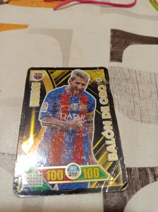 Cromo Messi Balón de Oro 100