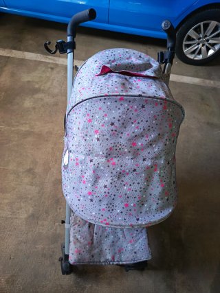 Silla de paseo Tuc Tuc estrellas rosa