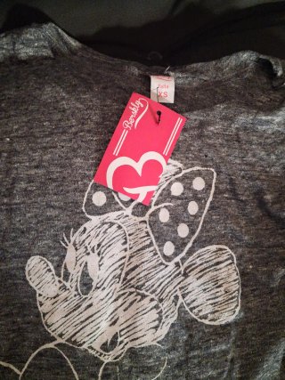 Camiseta Minnie Mouse Gris Talla XS