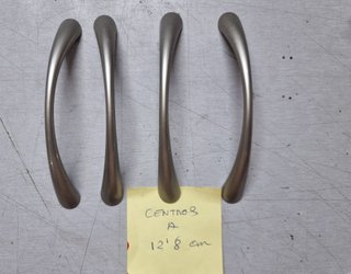 4 tiradores níquel satinado 128 mm