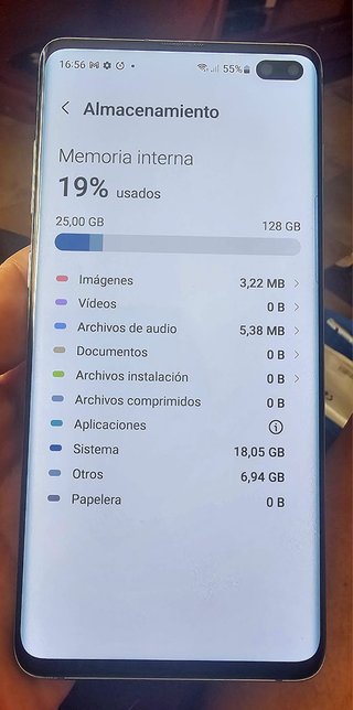 Samsung Galaxy S10+ Negro/Plata