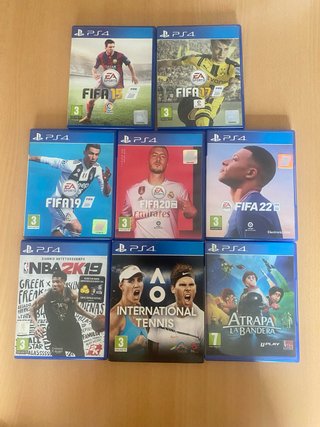 Lote 8 Juegos PS4: FIFA, NBA 2K19 y más