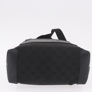 GUCCI GG Canvas Hand Bag Black Silver 28893 Auth