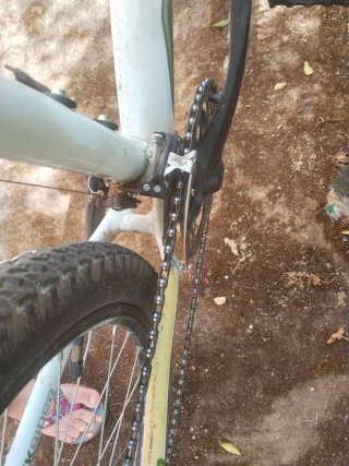 Bicicleta Montaña Rockrider Blanca