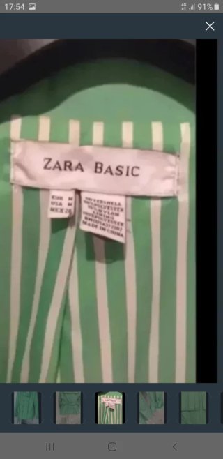 Gabardina Zara Verde Manzana