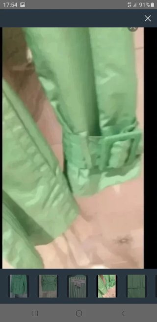 Gabardina Zara Verde Manzana