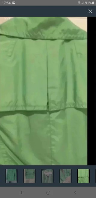 Gabardina Zara Verde Manzana