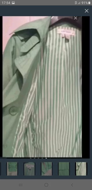Gabardina Zara Verde Manzana