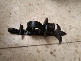 Aplique Portavelas Hierro Forjado Medieval