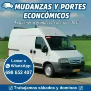 Mudanzas y portes económicos 698652407 desde 30€