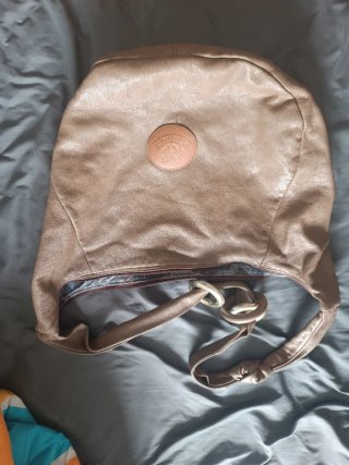 Bolso de piel marrón Ferrari
