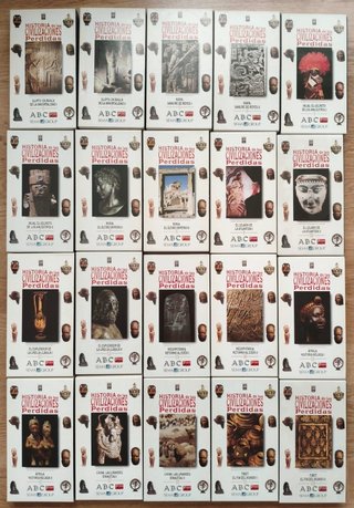 Colección 20 VHS Civilizaciones Perdidas + Libro