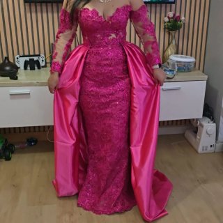 Vestido Gitano Rosa Largo
