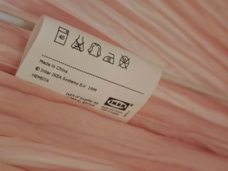 Lámpara de techo rosa IKEA Hemsta