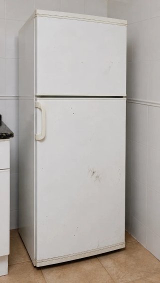 Nevera blanca de dos puertas