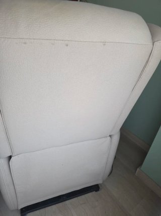 Poltrona relax elettrica reclinabile beige