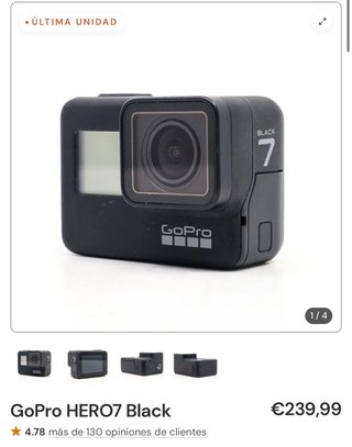 GoPro Hero 7 Black Cámara de Acción