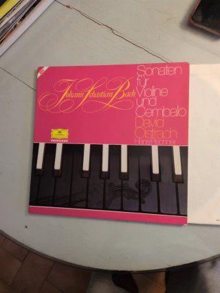 Vinilo Bach Sonatas Violín y Cembalo 2 discos