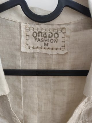 Blusón Lino Camel Talla M Nuevo