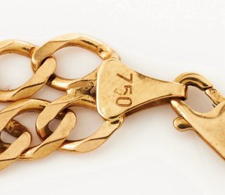 BRAZALETE, oro de 18 quilates, brazalete blindado
