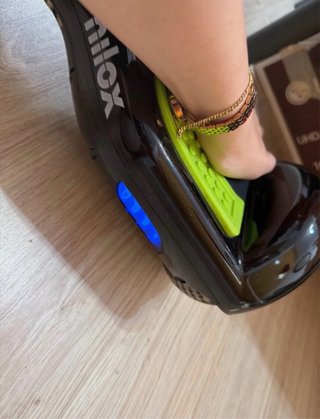 Hoverboard Negro con Detalles Verdes