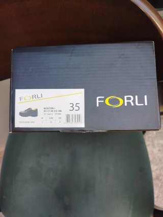Zapatos de seguridad FORLI negros y amarillos T.39