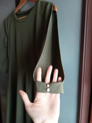Vestido verde oliva