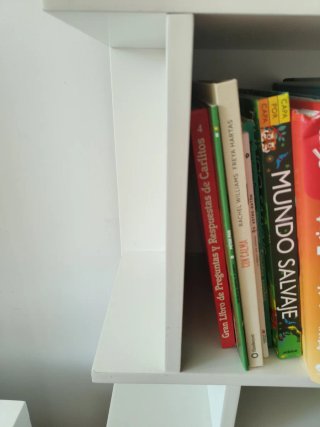 Librería diseño lacada blanco