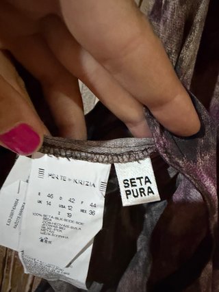 Maxi T-Shirt Krizia in Seta