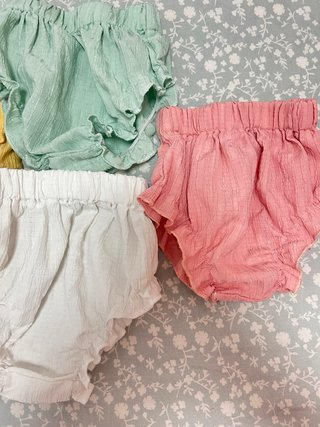 Pantalones de bebé de tela (pack 4)