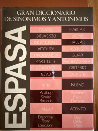 Diccionario De Sinonimos Y Antonimos