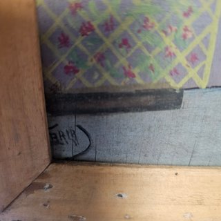 Quadro olio su compensato