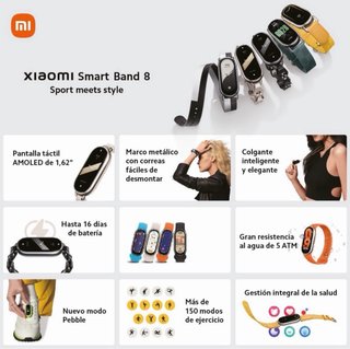 Xiaomi Smart Band 8 Negra como nueva