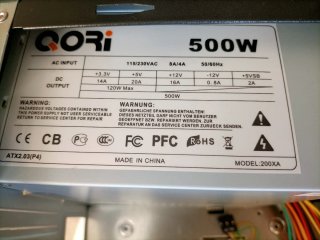 Caja ATX Qori con fuente 500W