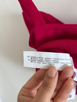 Top Corto Fucsia Talla M Zara Nuevo