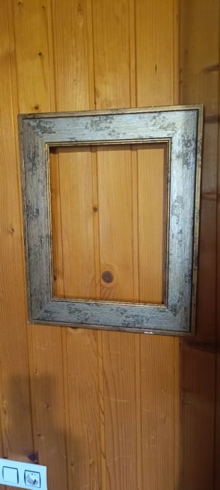 Marco de madera dorado y marrón vintage