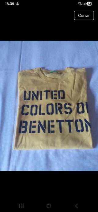 Camiseta Benetton colores mostaza 12 años