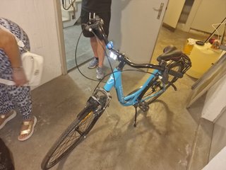 Bicicleta de paseo azul Totem