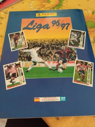 Álbum cromos Liga 96/97 Panini COMPLETO.