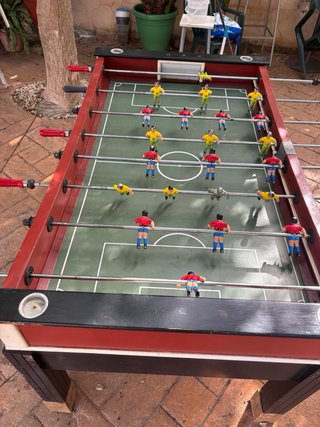 Futbolín madera profesional antiguo