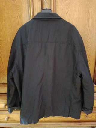 Chaqueta impermeable caballero negra