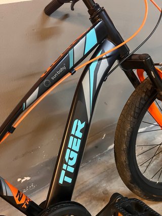 Bicicleta Infantil Llanta 20 Negra/Naranja