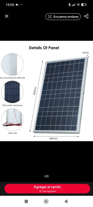 Panel solar fotovoltaico