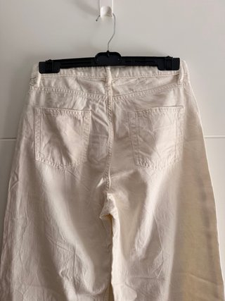 Pantalón Palazzo Blanco Roto Talla 38