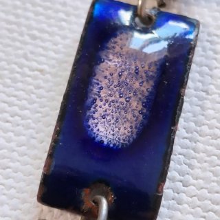 Pulsera Vintage Esmaltada Rectangular
