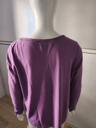 Camiseta manga larga algodón morada