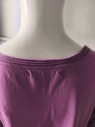 Camiseta manga larga algodón morada
