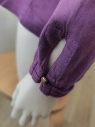 Camiseta manga larga algodón morada