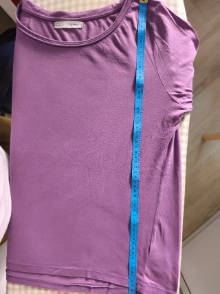 Camiseta manga larga algodón morada