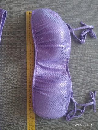 Bikini niña Calzedonia Lila Brillo